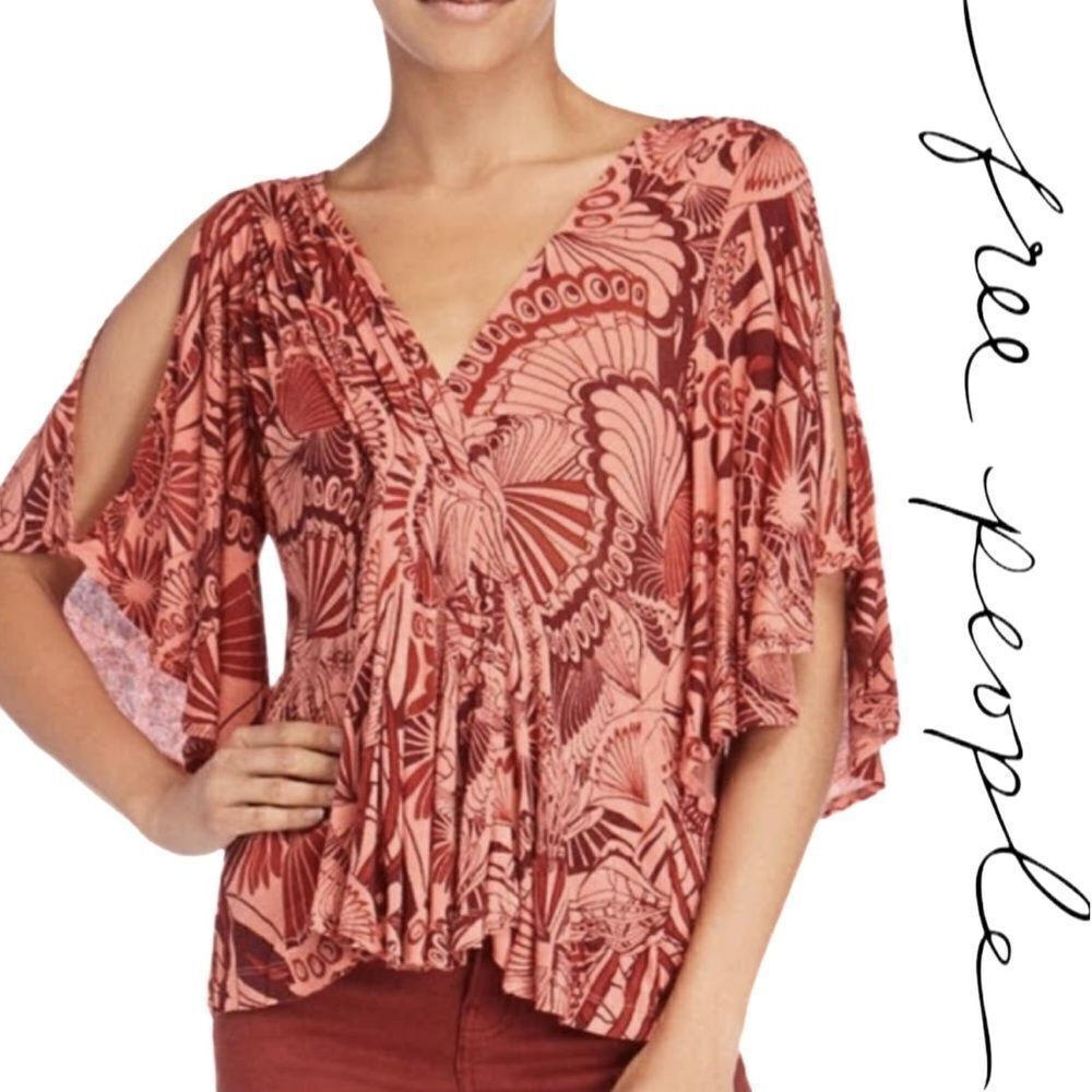 Free People Amour Cold Shoulder Top